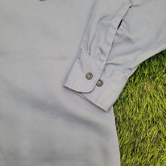 Vintage 80s Big-Mac Workwear Button Shirt M/L 22x29 Utility - Picture 10 of 10